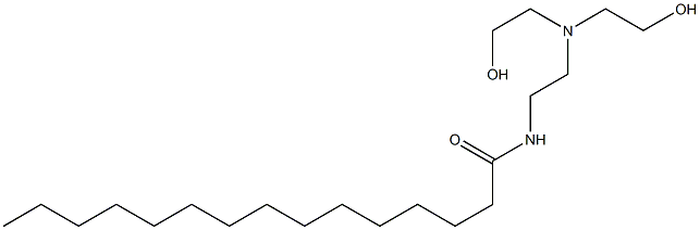 N-[2-[Bis(2-hydroxyethyl)amino]ethyl]pentadecanamide Struktur