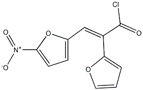 2-(2-Furyl)-3-(5-nitro-2-furyl)acryloyl chloride Struktur