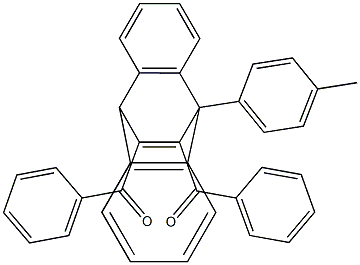 11,12-Dibenzoyl-9,10-dihydro-9-(4-methylphenyl)-9,10-ethenoanthracene Struktur