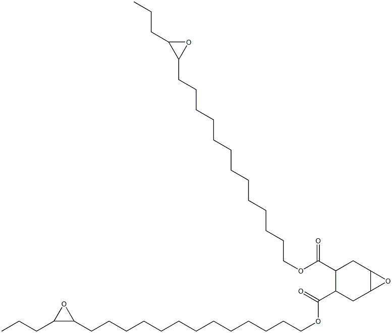 7-Oxabicyclo[4.1.0]heptane-3,4-dicarboxylic acid bis(14,15-epoxyoctadecan-1-yl) ester Struktur