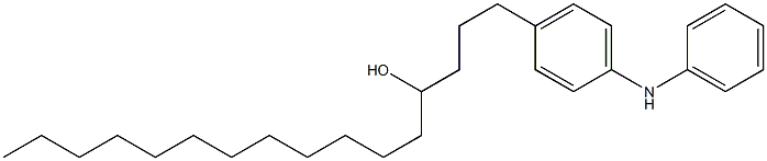 4-(4-Hydroxyhexadecyl)phenylphenylamine Struktur