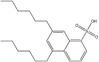 5,7-Dihexyl-1-naphthalenesulfonic acid Struktur