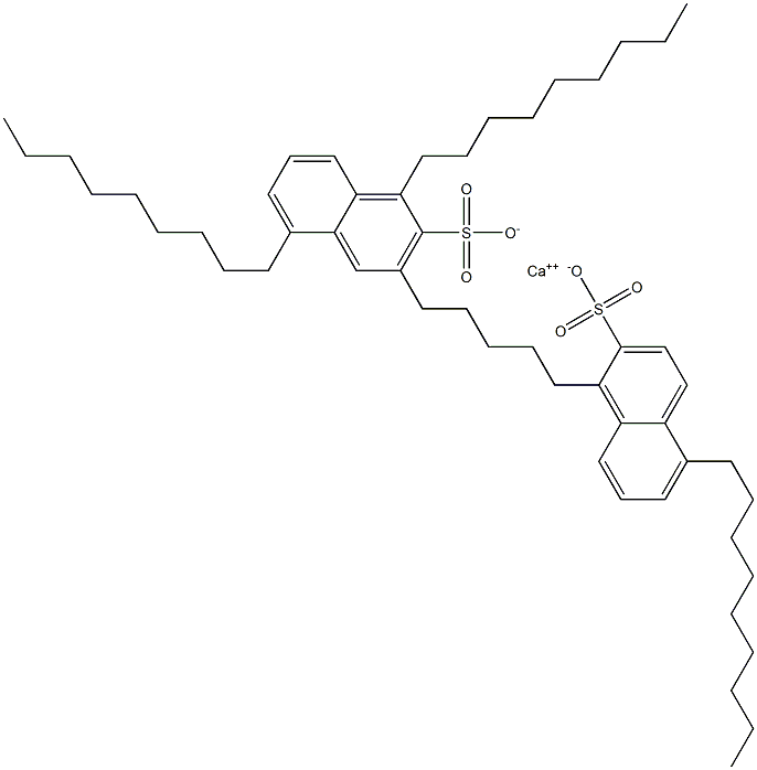 Bis(1,5-dinonyl-2-naphthalenesulfonic acid)calcium salt Struktur