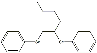 1,2-Bis(phenylseleno)-1-hexene Struktur