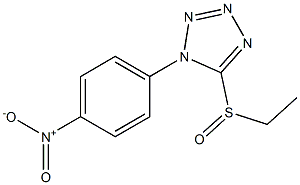 Ethyl 1-(4-nitrophenyl)-1H-tetrazol-5-yl sulfoxide Struktur