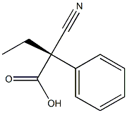 [S,(+)]-2-Cyano-2-phenylbutyric acid Struktur