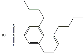 4,5-Dibutyl-2-naphthalenesulfonic acid Struktur