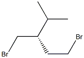 [S,(-)]-1-Bromo-3-(bromomethyl)-4-methylpentane Struktur