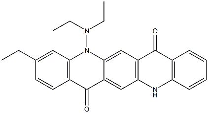 5-(Diethylamino)-3-ethyl-5,12-dihydroquino[2,3-b]acridine-7,14-dione Struktur