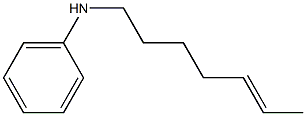 N-(5-Heptenyl)aniline Struktur