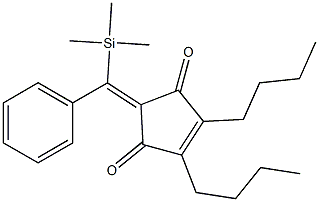 4,5-Dibutyl-2-[phenyl(trimethylsilyl)methylene]-4-cyclopentene-1,3-dione Struktur