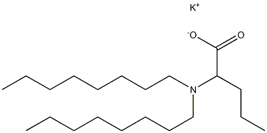 2-(Dioctylamino)valeric acid potassium salt Struktur