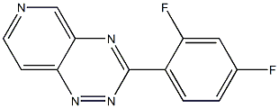 3-(2,4-Difluorophenyl)pyrido[3,4-e]-1,2,4-triazine Struktur