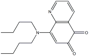 8-(Dibutylamino)quinoline-5,6-dione Struktur