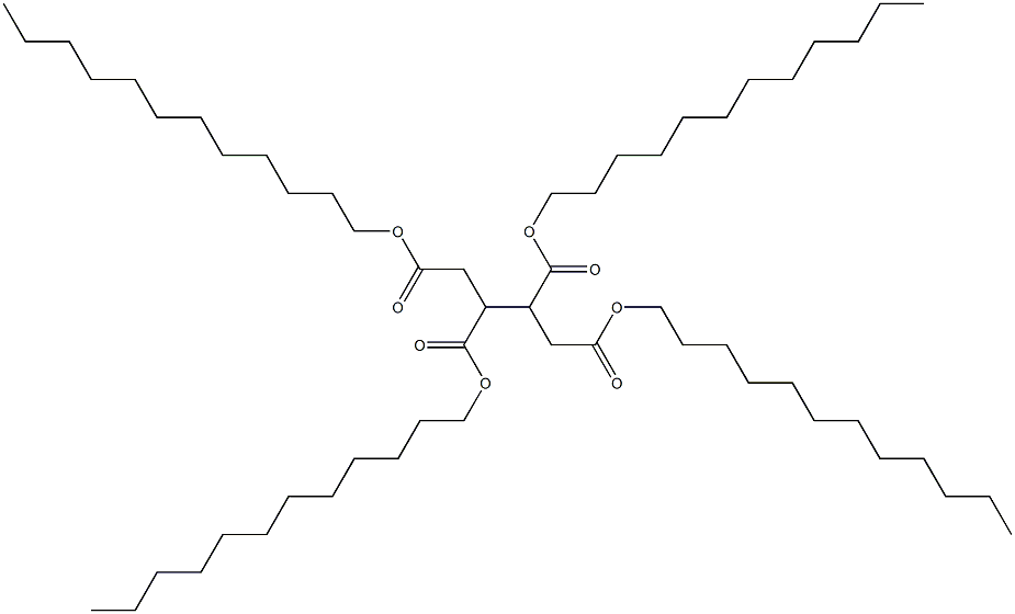 1,2,3,4-Butanetetracarboxylic acid tetradodecyl ester Struktur