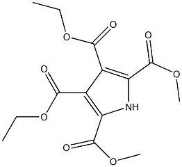 1H-Pyrrole-2,3,4,5-tetracarboxylic acid 3,4-diethyl 2,5-dimethyl ester Struktur