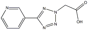 5-(3-Pyridyl)-2H-tetrazole-2-acetic acid Struktur