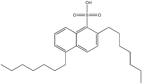 2,5-Diheptyl-1-naphthalenesulfonic acid Struktur