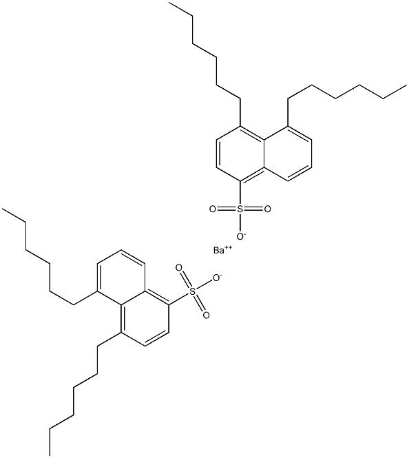 Bis(4,5-dihexyl-1-naphthalenesulfonic acid)barium salt Struktur