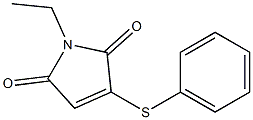 2-Phenylthio-N-ethylmaleimide Struktur