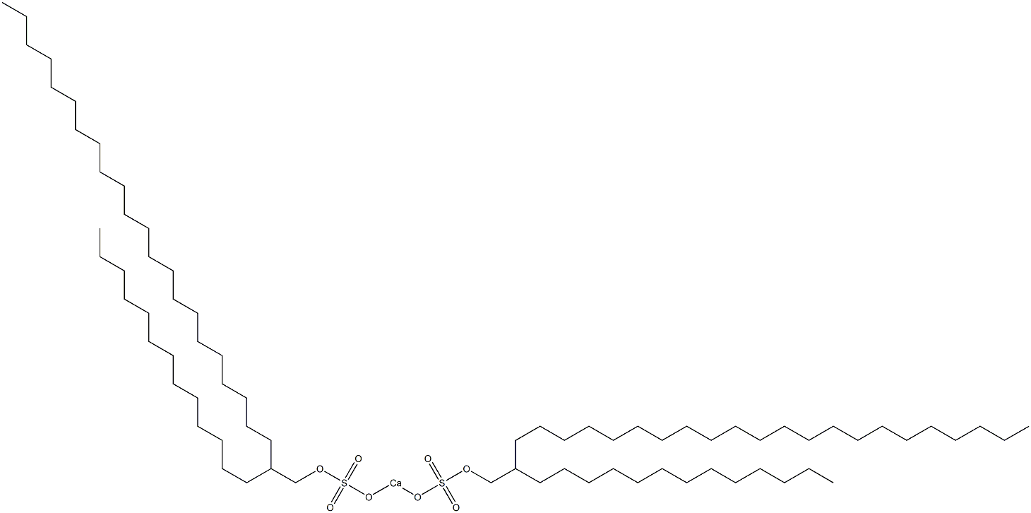 Bis(2-tridecyltetracosyloxysulfonyloxy)calcium Struktur