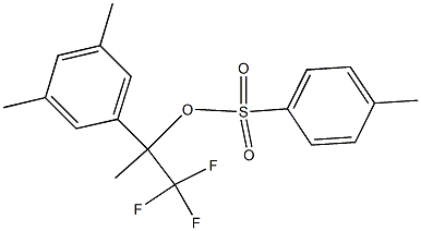 4-Methylbenzenesulfonic acid 1-(trifluoromethyl)-1-(3,5-dimethylphenyl)ethyl ester Struktur