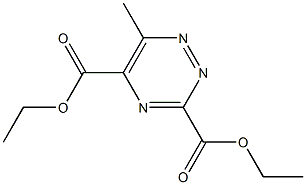 6-Methyl-1,2,4-triazine-3,5-dicarboxylic acid diethyl ester Struktur