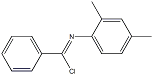 Chloro(phenyl)-N-(2,4-dimethylphenyl)methanimine Struktur