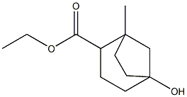 1-Hydroxy-5-methylbicyclo[3.2.1]octane-4-carboxylic acid ethyl ester Struktur