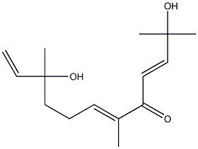 3,11-Dihydroxy-3,7,11-trimethyl-1,6,9-dodecatrien-8-one Struktur