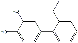 4-(2-Ethylphenyl)-1,2-benzenediol Struktur