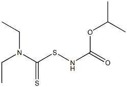 N-[(Diethylthiocarbamoyl)thio]carbamic acid isopropyl ester Struktur