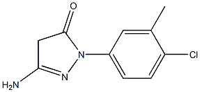 3-Amino-1-(4-chloro-3-methylphenyl)-5(4H)-pyrazolone Struktur