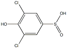 3,5-Dichloro-4-hydroxybenzenesulfinic acid Struktur