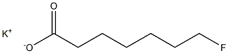 7-Fluoroheptanoic acid potassium salt Struktur