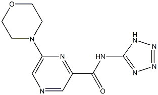 N-(1H-Tetrazol-5-yl)-6-morpholinopyrazine-2-carboxamide Struktur