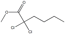 2,2-Dichlorocaproic acid methyl ester Struktur