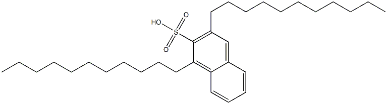 1,3-Diundecyl-2-naphthalenesulfonic acid Struktur