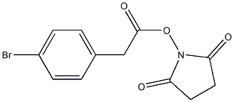 4-Bromobenzeneacetic acid succinimidyl ester Struktur