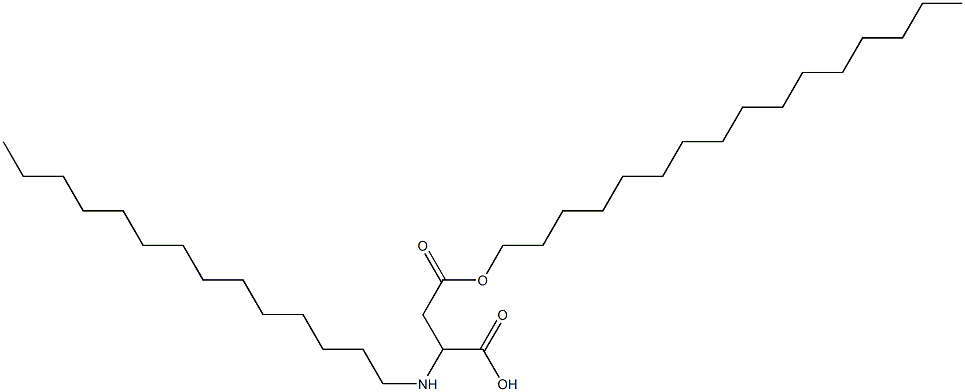 2-Tetradecylamino-3-(hexadecyloxycarbonyl)propionic acid Struktur