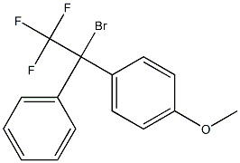 1-Bromo-1-phenyl-1-(4-methoxyphenyl)-2,2,2-trifluoroethane Struktur