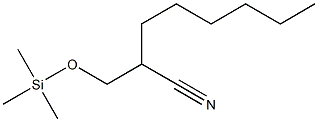 2-[(Trimethylsilyloxy)methyl]octanenitrile Struktur