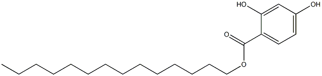 2,4-Dihydroxybenzoic acid tetradecyl ester Struktur