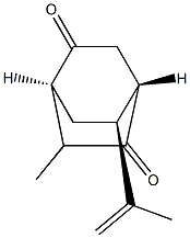 (1S,4S,8S)-6-Methyl-8-isopropenylbicyclo[2.2.2]octane-2,5-dione Struktur