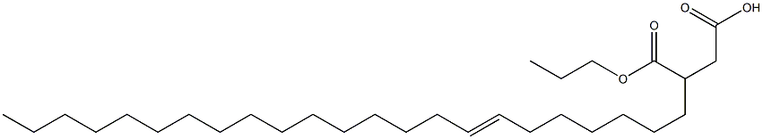 3-(7-Tricosenyl)succinic acid 1-hydrogen 4-propyl ester Struktur