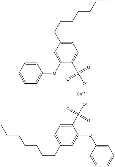 Bis(4-heptyl-2-phenoxybenzenesulfonic acid)calcium salt Struktur