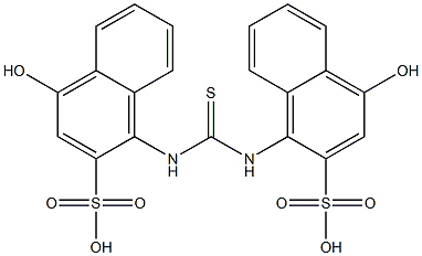 1,1'-Thioureylenebis(4-hydroxy-2-naphthalenesulfonic acid) Struktur