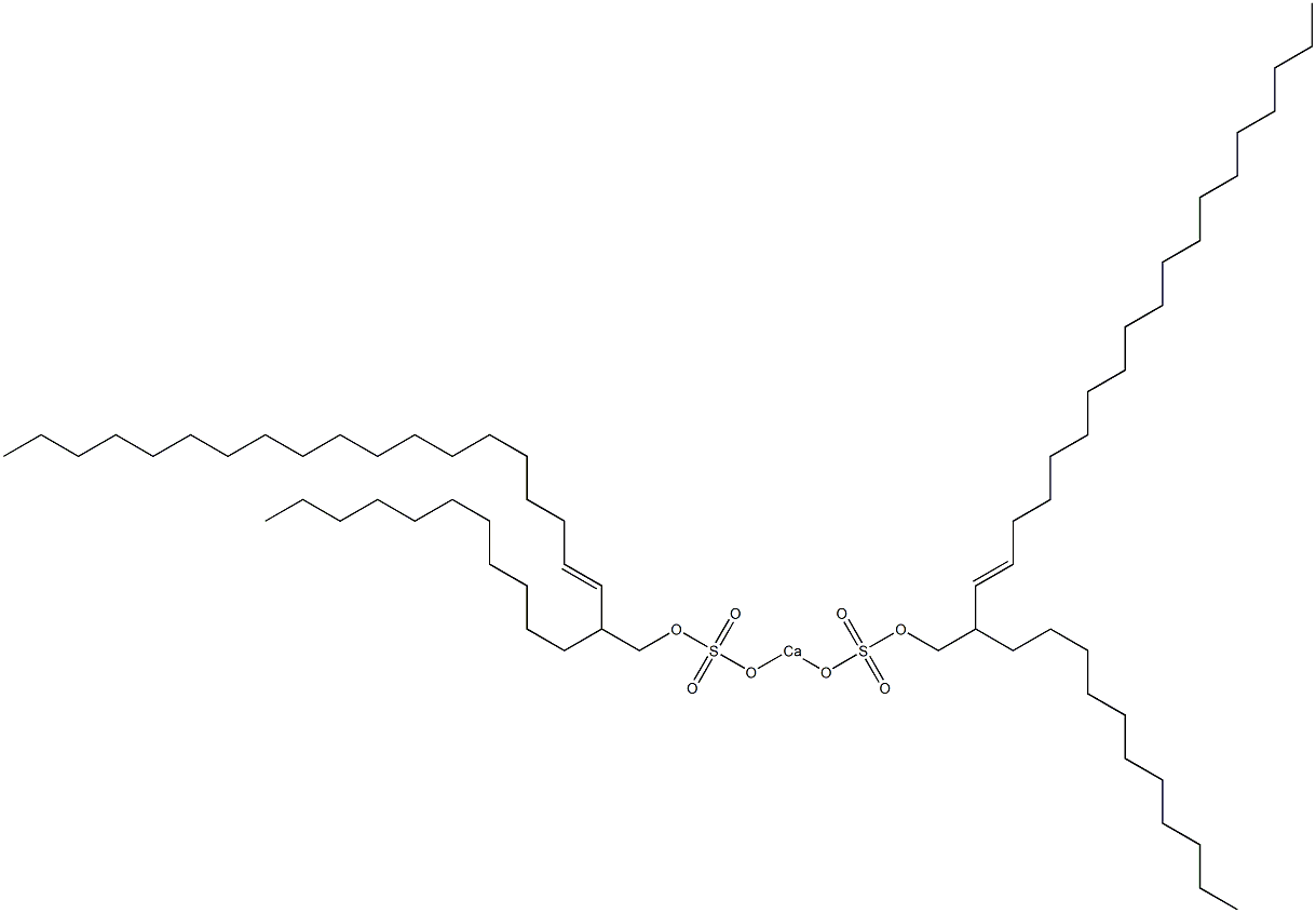 Bis(2-undecyl-3-henicosenyloxysulfonyloxy)calcium Struktur