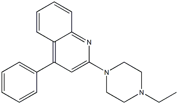 2-(4-Ethylpiperazin-1-yl)-4-phenylquinoline Struktur