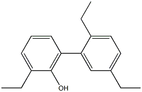 2-Ethyl-6-(2,5-diethylphenyl)phenol Struktur